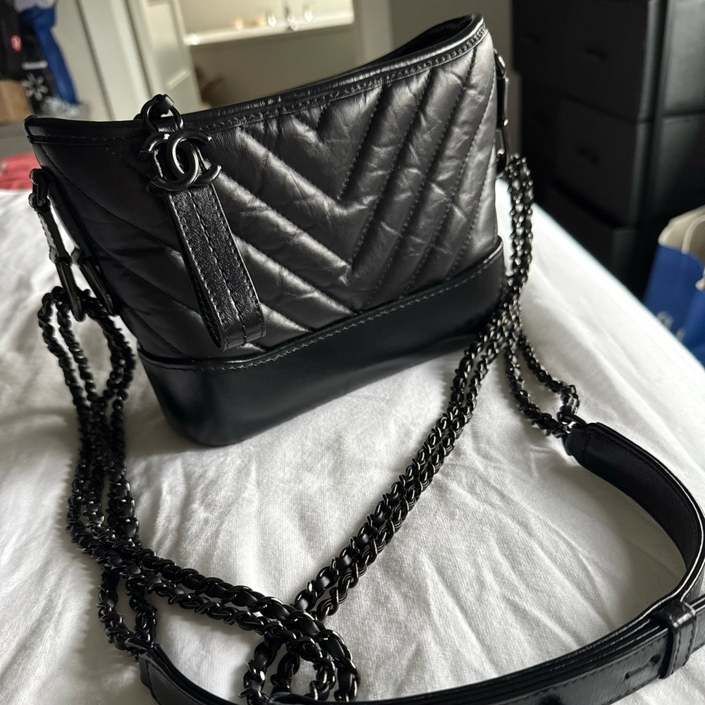 Chanel So Black Gabrielle Shoulder Bag